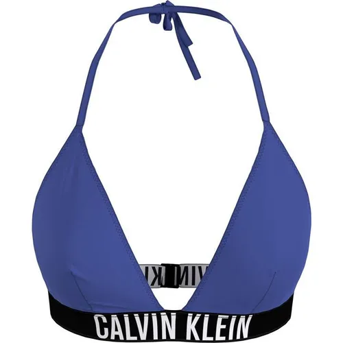 Calvin Klein Triangle Bikini Top - Blue