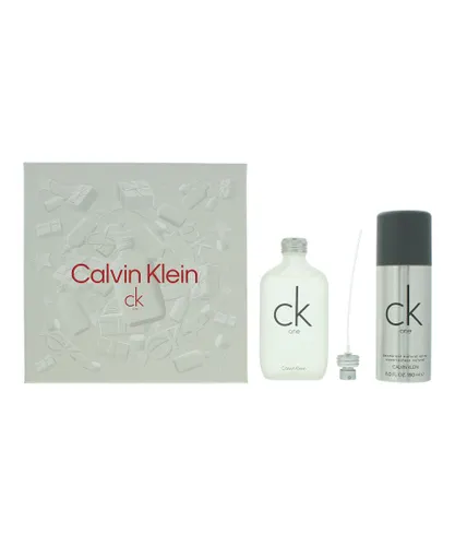 Calvin Klein Unisex Ck One Eau De Toilette 100ml + Deodorant Spray 150ml Gift Set - One Size