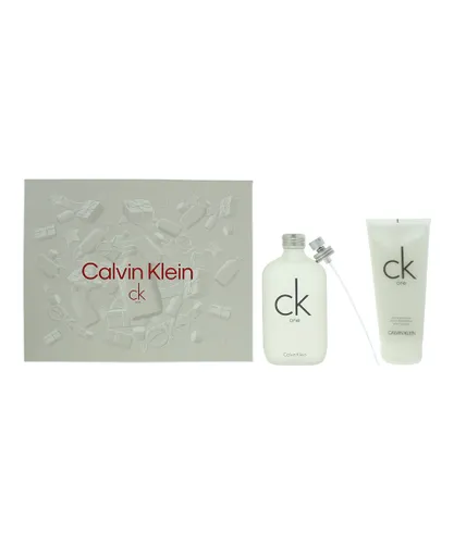 Calvin Klein Unisex Ck One Eau De Toilette 200ml + Body Lotion Gift Set - Green - One Size