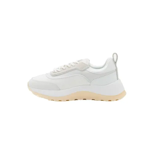 Calvin Klein , White 2 Piece Runner Sneakers ,White female, Sizes: