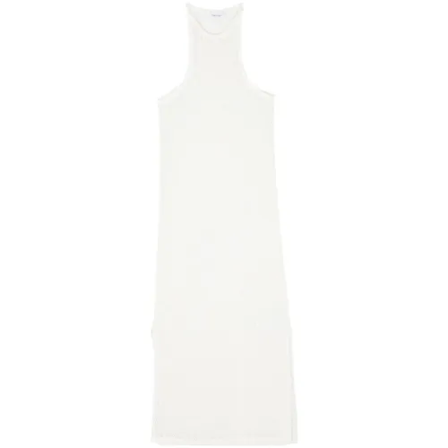 Calvin Klein , White Knit Racerback Dress ,White female, Sizes: