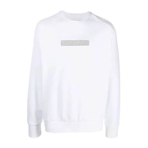 Calvin Klein , White Sweaters - Classic Collection ,White male, Sizes:
