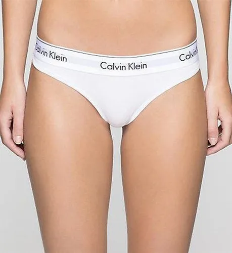 Calvin Klein White Thong - Modern Cotton