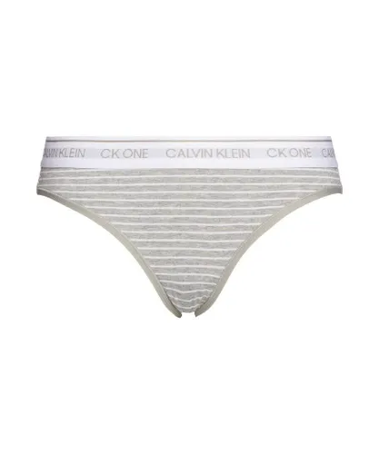 Calvin Klein Womens 000QF5735E CK One Cotton Brief - Grey