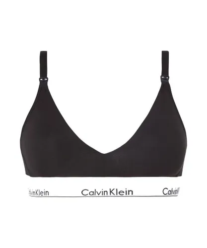 Calvin Klein Womens 000QF6218E Modern Cotton Maternity Bra - Black