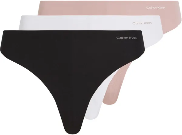 Calvin Klein Women's 3 Pack Thong (Mid-Rise) 000QD5219E