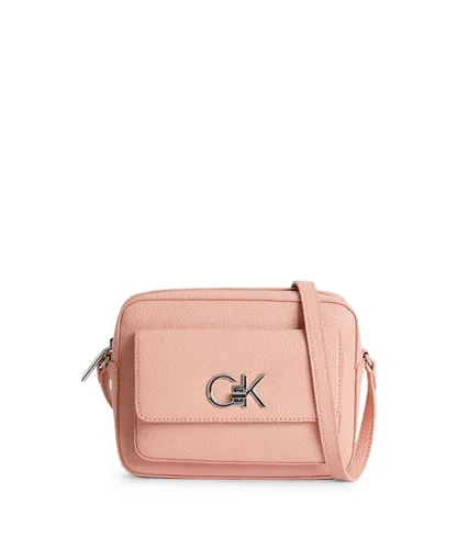 Calvin Klein WoMens Adjustable Shoulder Strap Across-Body Bag in Pink - One Size