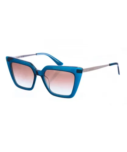 Calvin Klein Womens Butterfly-shaped acetate sunglasses CK22516S women - Blue - One