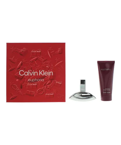 Calvin Klein Womens Euphoria For Women Eau De Parfum 30ml + Body Lotion 100ml Gift Set - One Size