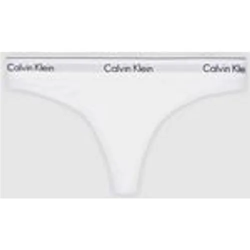 Calvin Klein Women's Modern Cotton Thong in White