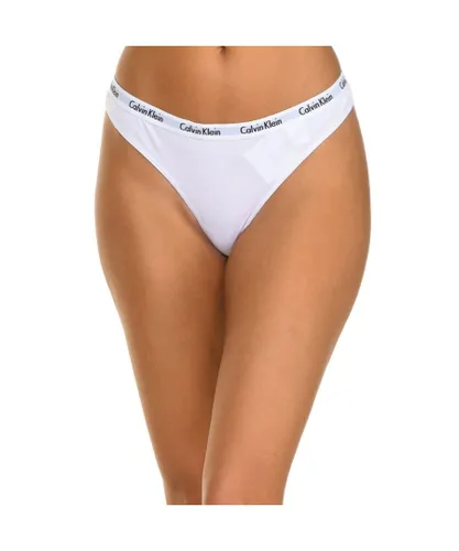 Calvin Klein Womens Pack 3 Thongs - White