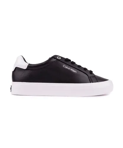 Calvin Klein Womens Vulc Lace Up Trainers - Black