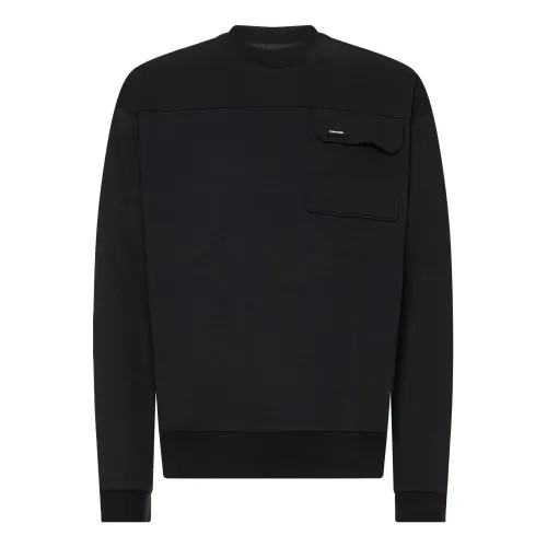 Calvin Klein , Workwear Comfort Hoodie ,Black male, Sizes: