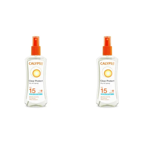 Calypso Dry Oil Wet Skin Spray SPF15 (Pack of 2)