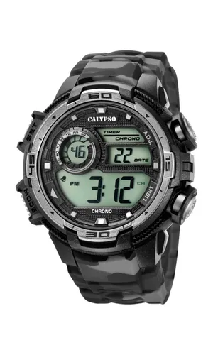 CALYPSO Mens Digital Quartz Watch with Plastic Strap K5723/3