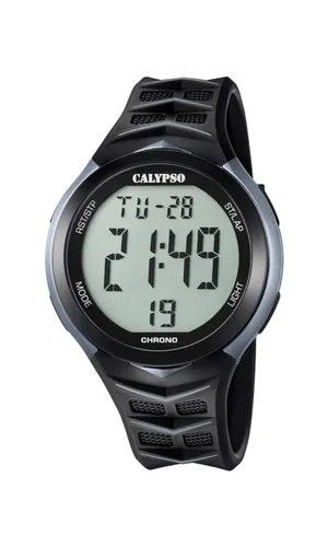 CALYPSO Mens Digital Quartz Watch with Plastic Strap K5730/1