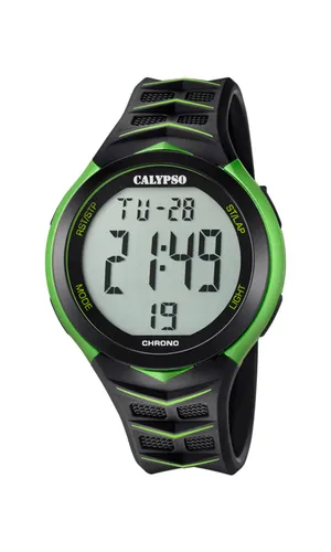 CALYPSO Mens Digital Quartz Watch with Plastic Strap K5730/4