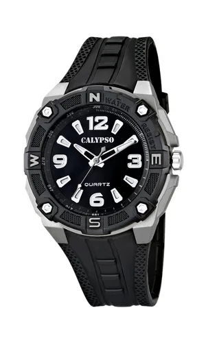 Calypso Men's Quartz Watch with Black Dial Analogue Display