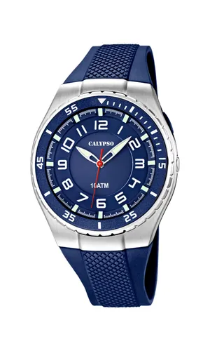 Calypso Men's Quartz Watch with Blue Dial Analogue Display