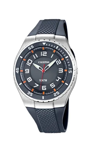 Calypso Men's Quartz Watch with Grey Dial Analogue Display