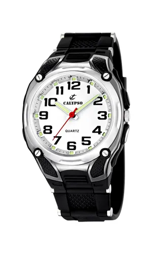 Calypso Men's Quartz Watch with White Dial Analogue Display