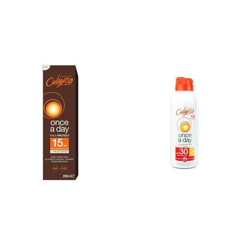 Calypso Once A Day Tan & Protect SPF15-200 ml and Once A