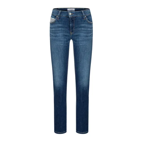 Cambio , Medium Blue Denim Jeans with Stone Detail ,Blue female, Sizes: