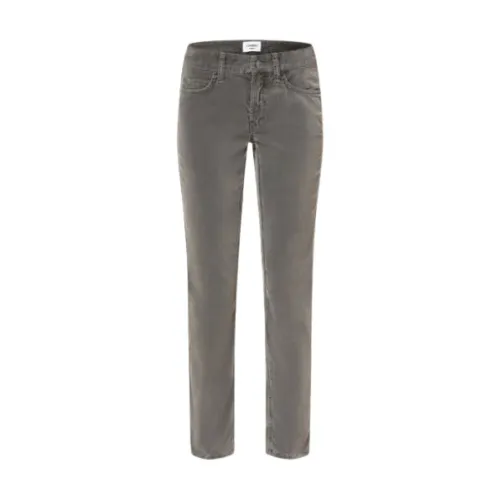 Cambio , Paris Velvet Straight Jeans ,Gray female, Sizes: