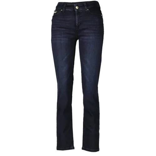 Cambio , Trendy Cropped Skinny Jeans ,Blue female, Sizes: