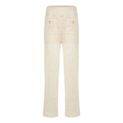 Cambio , Wide Trousers ,Beige female, Sizes: