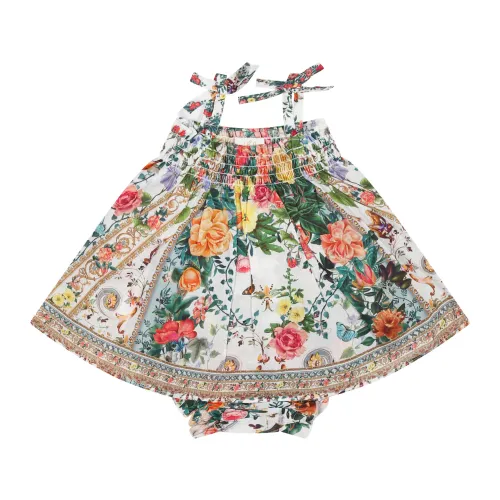 Camilla , Floral Print Casual Dress ,Multicolor female, Sizes: