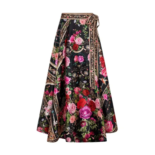 Camilla , Romantic Golden Archways Maxi Wrap Skirt ,Multicolor female, Sizes: