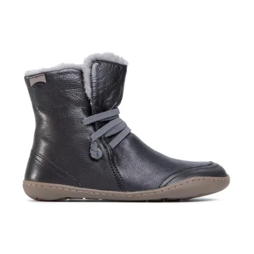 Camper , Chic Leather Booties ,Black female, Sizes: