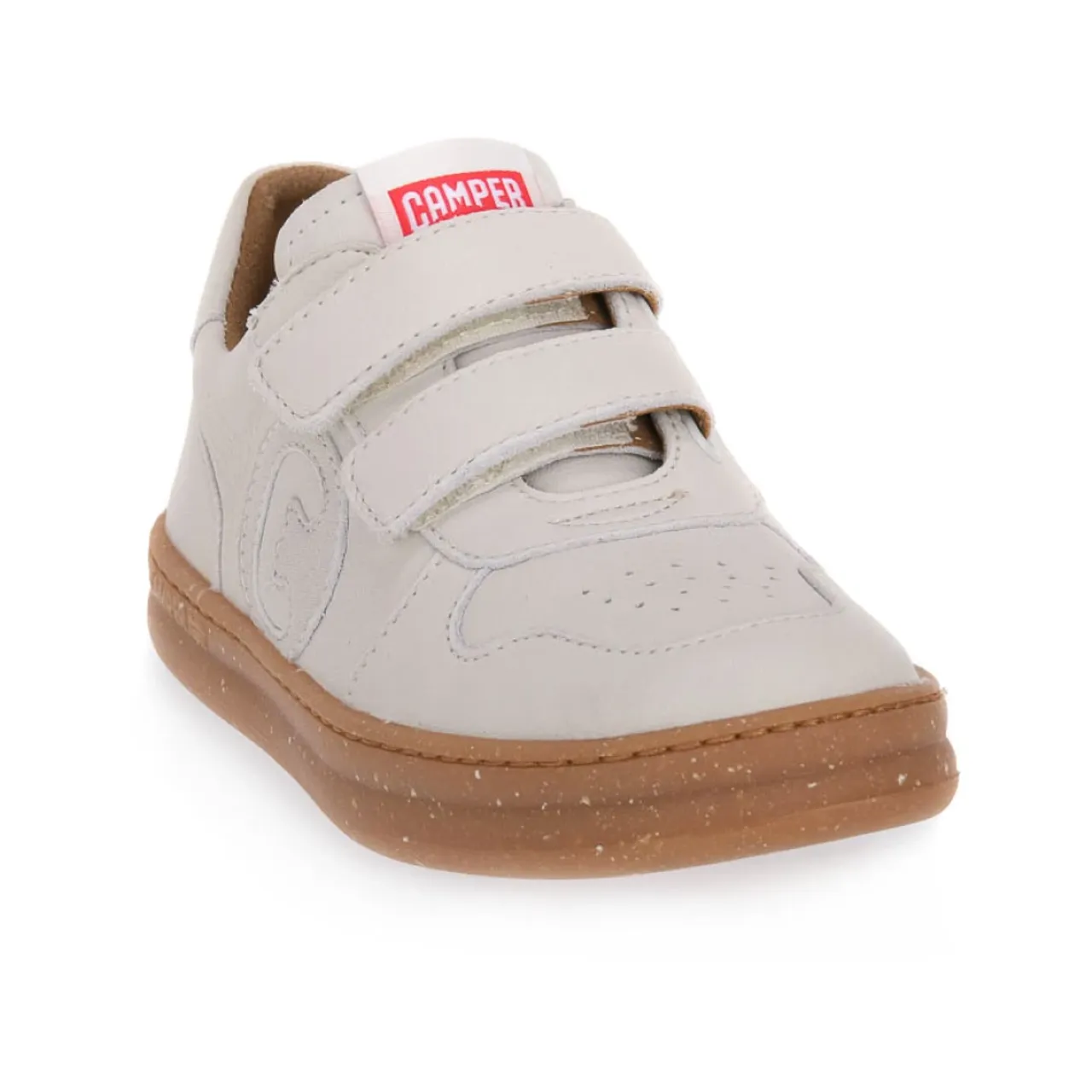 Camper , Elegant Leather Sneakers for Kids ,Brown unisex, Sizes: