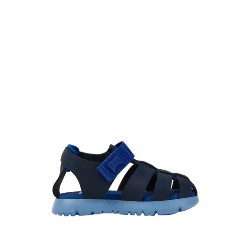 Camper , Kids Adventure Sandals ,Blue male, Sizes: