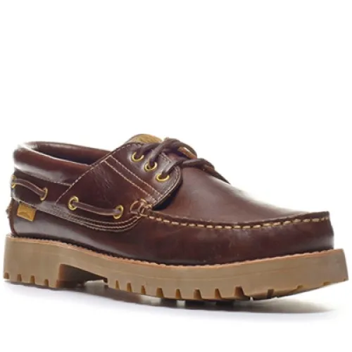 Camper , Nautical Boat Shoe with Strong Rubber Sole ,Brown male, Sizes: