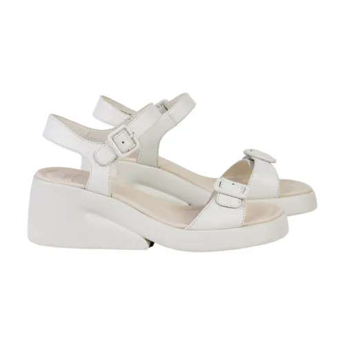 Camper , White Kaah Wedge Sandals ,White female, Sizes: