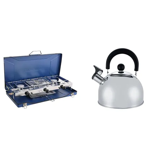 Campingaz Chef Folding Double Burner Stove and Grill