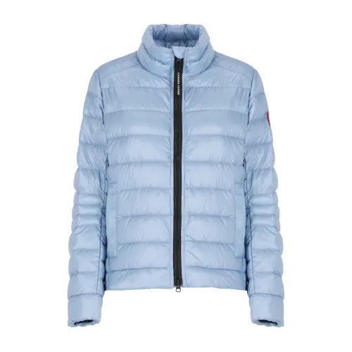 Canada Goose , Light Blue Quilted Jacket for Women ,Blue female, Sizes: