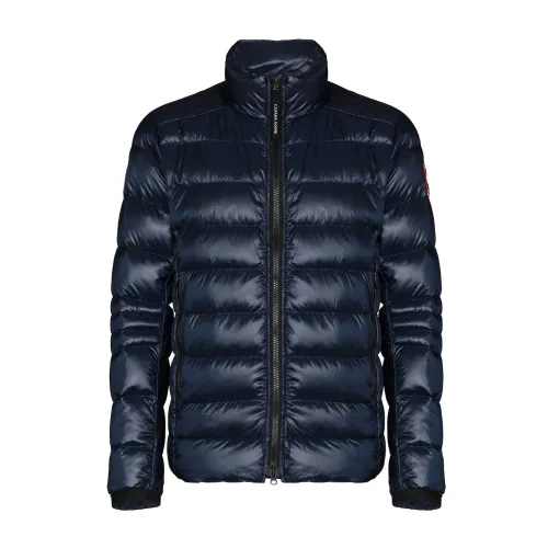 Canada Goose , Packable Padded Jacket with Logo Patch ,Blue male, Sizes: