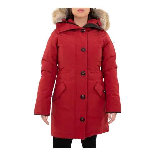 Canada Goose , Red Rossclair Parka Jacket ,Red female, Sizes: