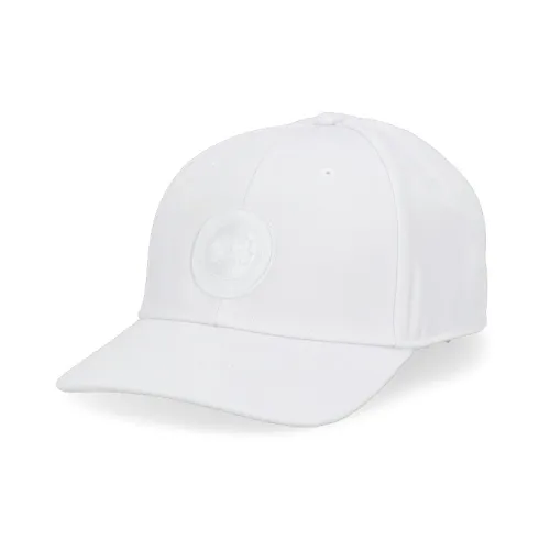 Canada Goose , White Baseball Cap with Logo Patch ,White male, Sizes:
