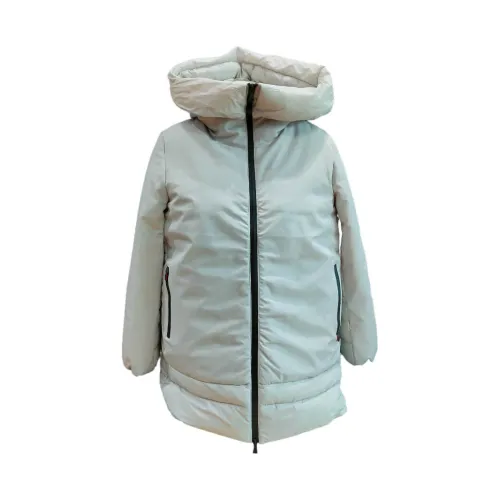 Canadian Classics , Grey Long Jacket for Women - Stylish and Warm ,White female, Sizes: