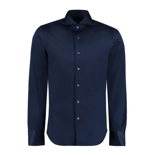 Canali , Canali Men&s Shirt ,Blue male, Sizes: