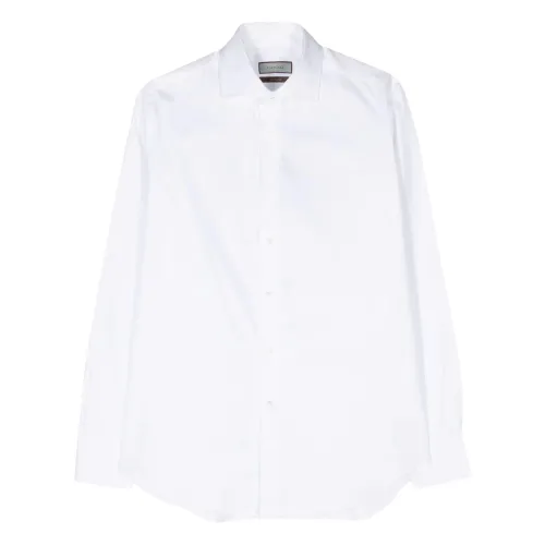 Canali , Impeccabile Cotton Dress Shirt ,White male, Sizes: