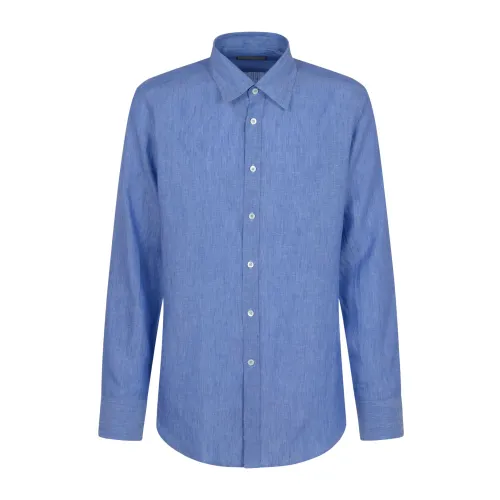 Canali , Sport Shirts ,Blue male, Sizes: