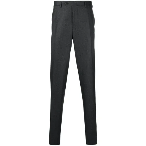 Canali , Super 120s Wool Trousers, Drop 6 ,Gray male, Sizes:
