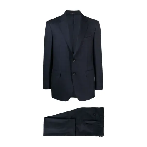 Canali , Super 160s Wool Suit, Drop 6 ,Blue male, Sizes:
