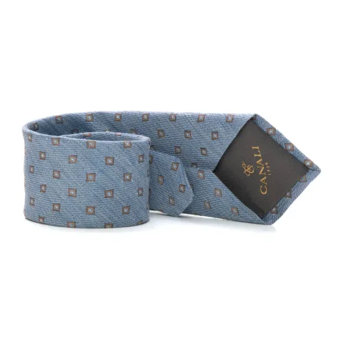 Canali , Tie ,Blue male, Sizes: ONE