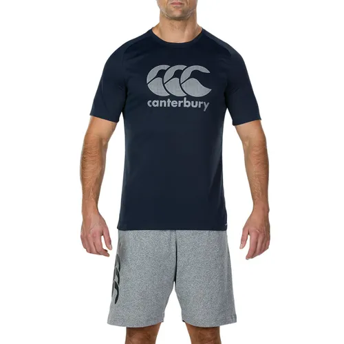 Canterbury Mens Core Vapodri Large Logo T-Shirt - Navy - S